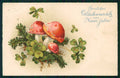 Buon Anno Happy New Year Mushroom Fungo Four Leaf Clover Good Luck pc TC6564 – fronte