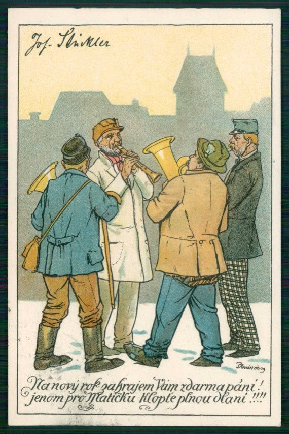 Artist Signed Music Band Men cartolina TC6578 – fronte