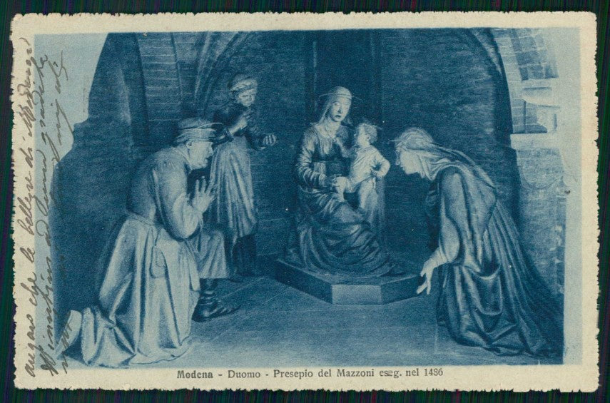 Modena città Duomo Presepio del Mazzoni cartolina TC6587 – fronte