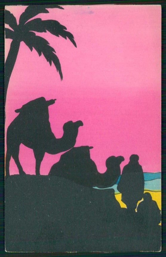 Natale Christmas Re Magi Kings Magi Silhouette 969 cartolina TC6597 – fronte