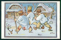Artist Signed A P Natale Christmas Re Magi Kings Magi cartolina TC6598 – fronte