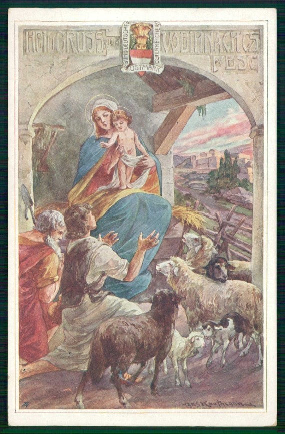 Artist Signed Natale Christmas Baby Jesus Deutscher Osterreicher 133 pc TC6604 – fronte