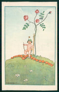 Artist Signed F. Gareis Angel Cupid B K W I 376-2 cartolina TC6633 – fronte