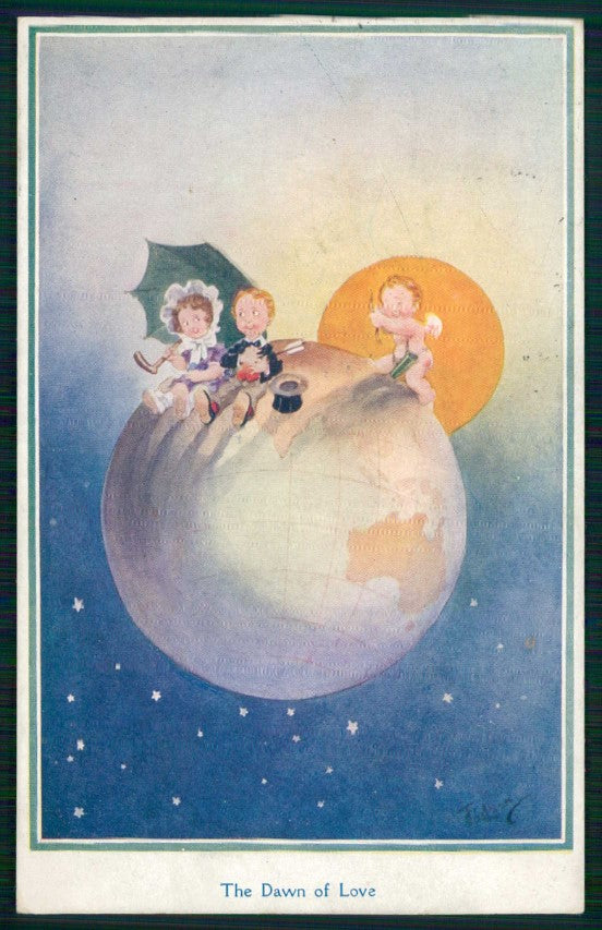 Artist Signed T. Gilson Children Cupid serie 51423 cartolina TC6657 – fronte