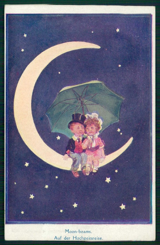 Artist Signed T. Gilson ? Paper Moon Children serie 8409 cartolina TC6659 – fronte