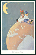Artist Signed Children Paper Moon serie 9275-1 cartolina TC6660 – fronte
