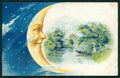 Romantic Couple Landscape Paper Moon serie 772 TEARED cartolina TC6666 – fronte