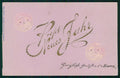 Art Nouveau Happy New Year Paper Moon Relief cartolina TC6667 – fronte