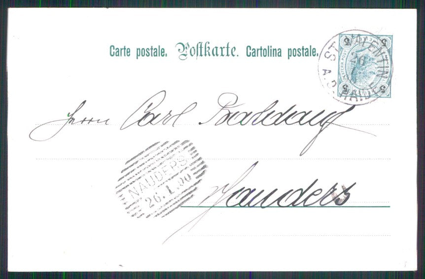 Artist Signed E. Docker Im Forst cervo cartolina TC6712 – retro