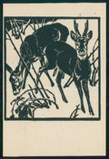 Artist Signed Bresslern Roth Deer Animali FG cartolina TC6717 – fronte