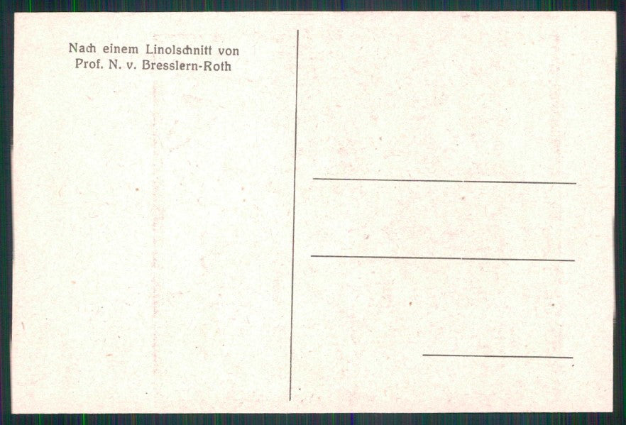 Artist Signed Bresslern Roth Deer Animali FG cartolina TC6717 – retro