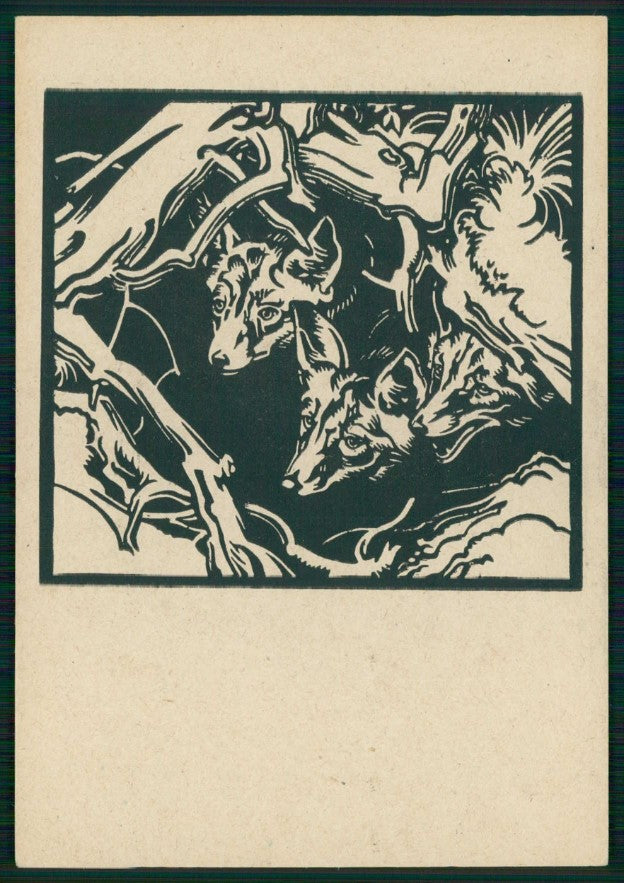 Artist Signed Bresslern Roth Fox Animali FG cartolina TC6718 – fronte