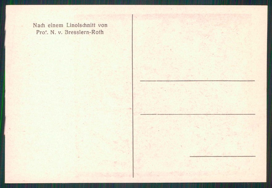 Artist Signed Bresslern Roth Deer Animali FG cartolina TC6719 – retro