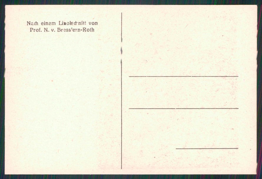 Artist Signed Bresslern Roth Deer Animali FG cartolina TC6720 – retro