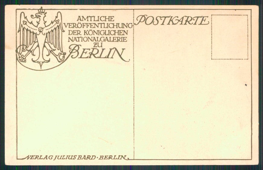 Artist Signed Max Klinger Elfe und Bar Berlin cartolina TC6729 – retro