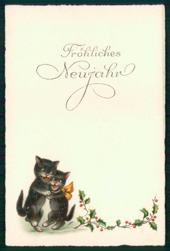Cat Black Gattini Gatto cartolina TC6732 – fronte