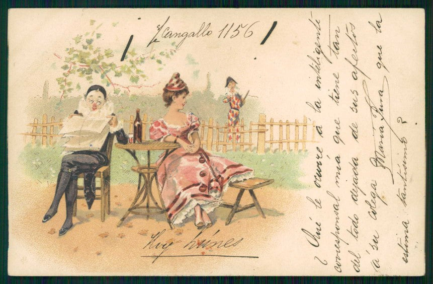 Lady Pierrot serie 333 cartolina TC6769 – fronte