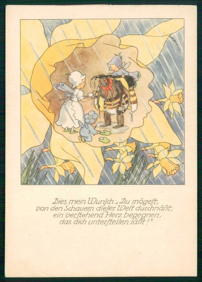 Artist Signed Bohatta Morpurgo Fairy Elf Humanized Insects 21-4 FG pc TC6794 – fronte