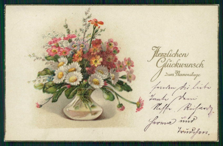 Flowers Fiori cartolina TC6864 – fronte