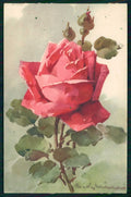 Artist Signed Catherine Klein Rose Flowers serie 1268 cartolina TC6899 – fronte