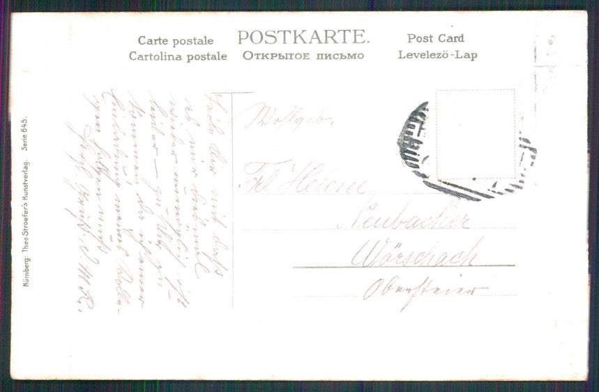 Artist Signed C. Klein Rose Flowers Theo Stroefers serie 645 cartolina TC6902 – retro