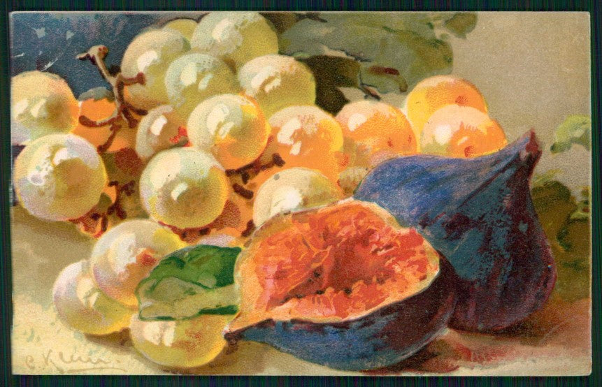 Artist Signed Catherine Klein Fruit serie 3164 cartolina TC6935 – fronte