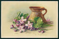 Artist Signed C. Klein Purple Violet Flowers T S N serie 1042 cartolina TC6952 – fronte