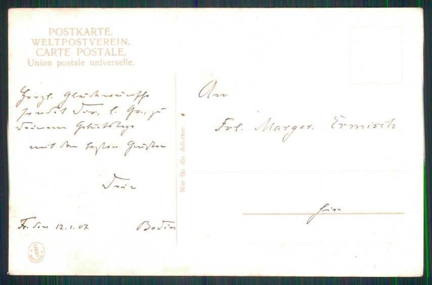 Artist Signed Catherine Klein Flowers cartolina TC6957 – retro