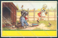 Animals Dog Dressed serie 53764-4 cartolina postcard TW1039 – fronte