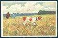 Animals Metlicovitz Pointer Dog Hunting Degami cartolina postcard TW1055 – fronte