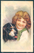 Animals Bernese Mountain Dog Child serie 8277 cartolina postcard TW1061 – fronte