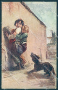 Animals Dog Children serie 498 cartolina postcard TW1108 – fronte