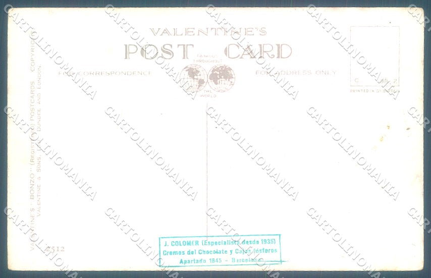 Animals Studdy Dog Dressed Comic Valentines serie Bonzo 2512 postcard TW1174 – retro