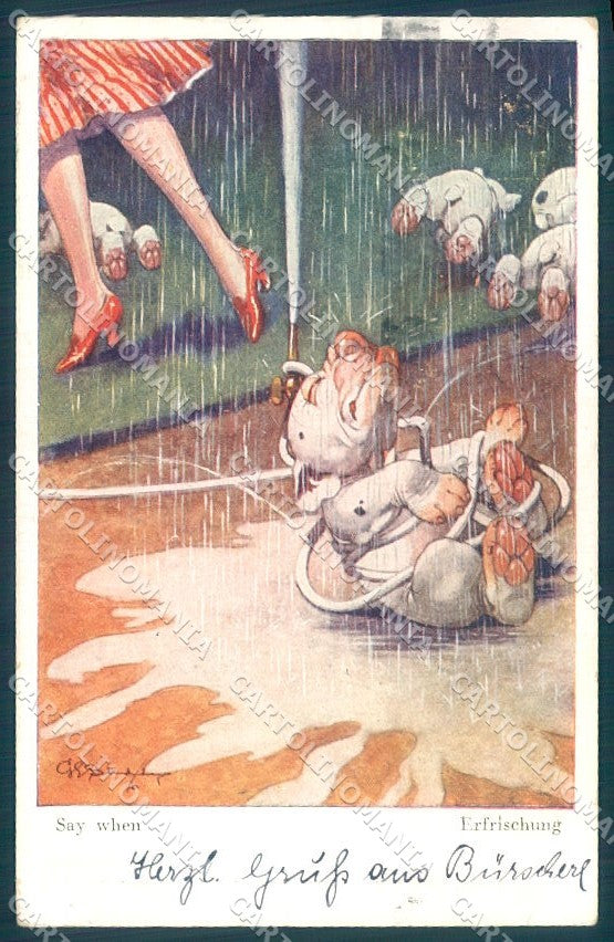 Animals Studdy Dog Comic BKWI serie Bonzo XIX-4 cartolina postcard TW1177 – fronte