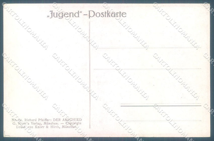 Animals Richard Pfeiffer Hunting Dog Jugend serie 94 cartolina postcard TW1189 – retro