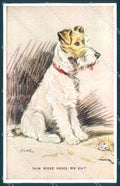 Animals Mac Fox Terrier Valentines serie 3244 cartolina postcard TW1217 – fronte
