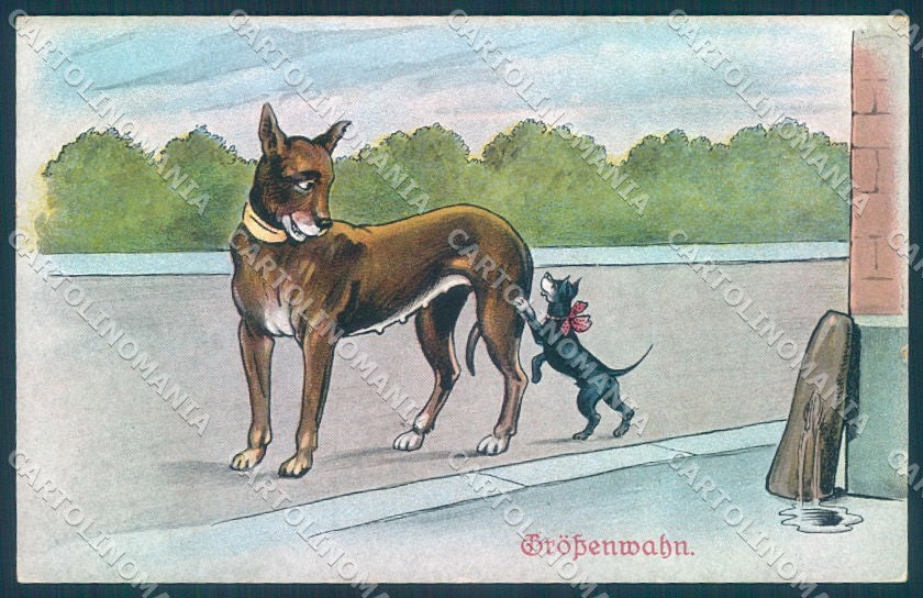 Animals Dog Comic serie 6703 cartolina postcard TW1226 – fronte