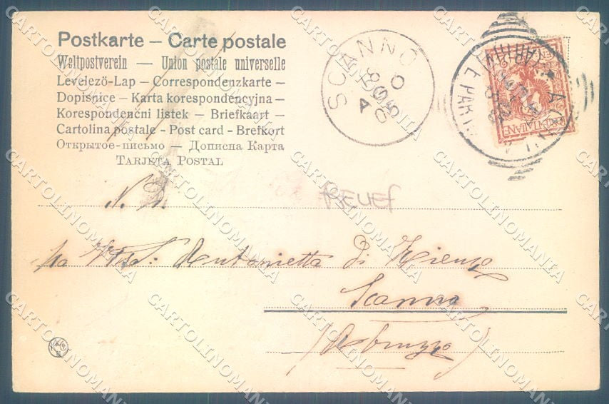 Animals Dog Saint Bernard Relief cartolina postcard TW1279 – retro