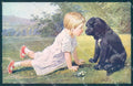 Animals Reckziegel Dog Puppy Child serie 2916-11 cartolina postcard TW1348 – fronte