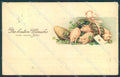 New Year Pig Four Leaf Clover Relief HWB serie 2651 cartolina postcard TW1386 – fronte
