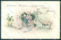 New Year Pig Four Leaf Clover serie 319 cartolina postcard TW1387 – fronte