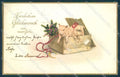 New Year Pig Horseshoe Pittius cartolina postcard TW1388 – fronte