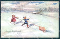 Artist Signed Frank New Year Pig Child serie 507/VI cartolina postcard TW1398 – fronte