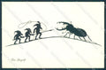 Artist Signed Josefine Allmayer Gnome Silhouette serie 1-511 Insect pc TW1458 – fronte