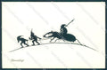 Artist Signed Josefine Allmayer Gnome Silhouette serie 1-512 Insect pc TW1459 – fronte