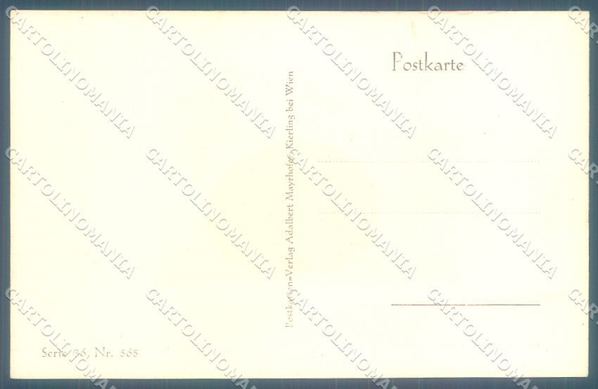 Easter Egg Gnome Bird Silhouette serie 36-565 cartolina postcard TW1467 – retro