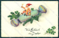 New Year Gnome Four Leaf Clover Money serie 5058 cartolina postcard TW1514 – fronte