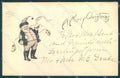 Christmas Gnome Smoke Smoking SOFT CREASE cartolina postcard TW1517 – fronte