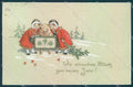 New Year Pig Child Girl Four Leaf Clover Pittius cartolina postcard TW1532 – fronte
