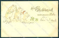 New Year Pig Four Leaf Clover Relief serie 69 cartolina postcard TW1546 – fronte